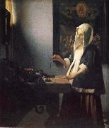 Jan Vermeer Parlvagerskan oil on canvas